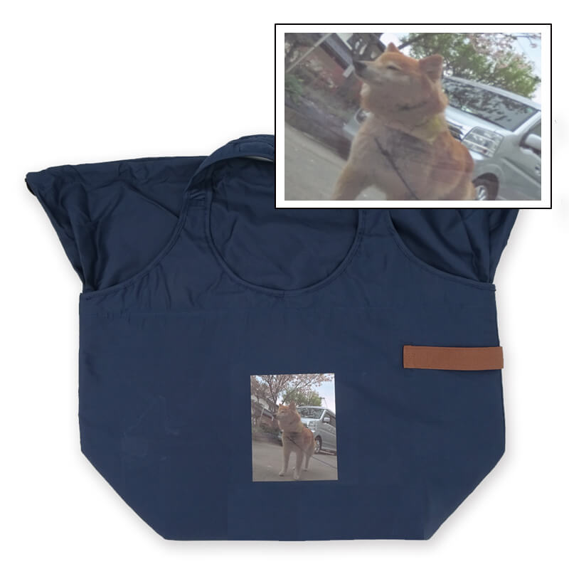 スマホの愛犬の写真でオリジナルバッグ